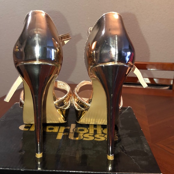 Rose Gold Classy Open toe heel!! - Picture 3 of 6